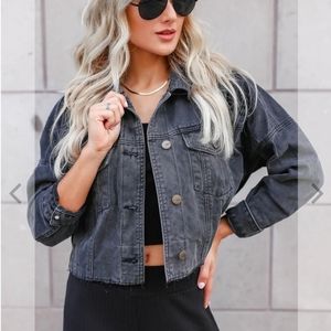 Black Denim Jacket- 2XL
